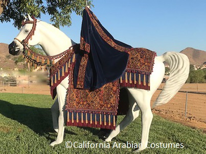 Blue, Burgundy and Carmel Native Costume California Arabian Costumes